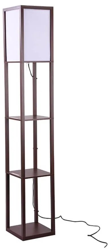 Lampadar Cubes, 26x26x160 cm, e27, 40 w, MDF/textil, wenge