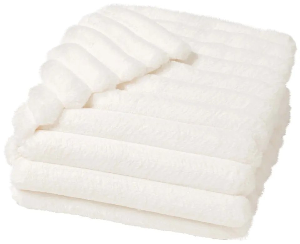 Pătură crem din micropluș/cocolino 180x220 cm Boudoir – douceur d'intérieur