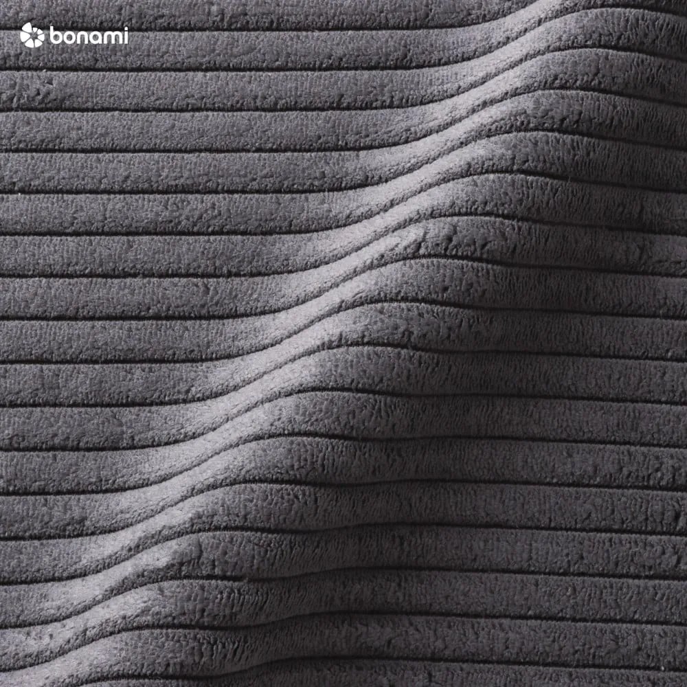 Taburet gri cu tapițerie din catifea reiată Tori – Bonami Selection