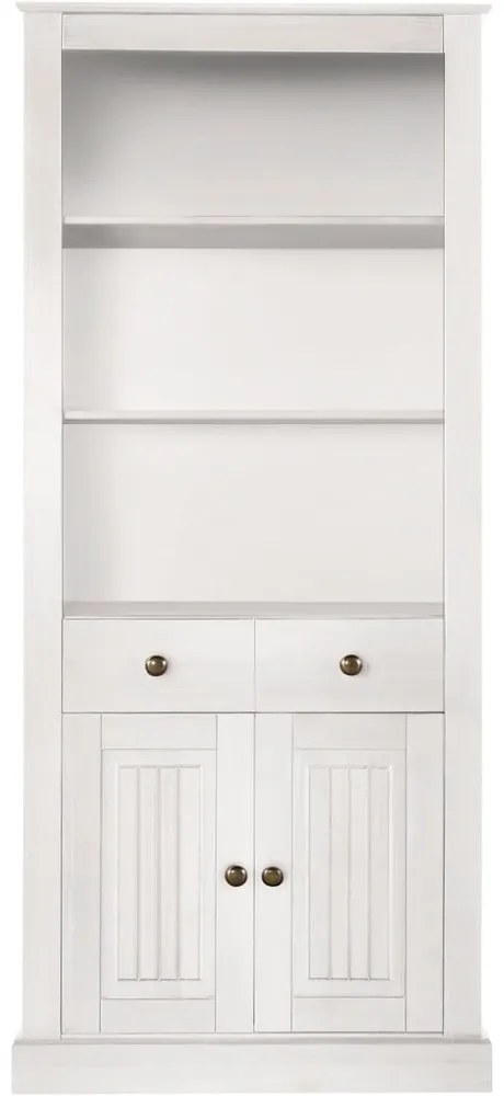 Bibliotecă albă din lemn de pin 181x31 cm Mille – Støraa