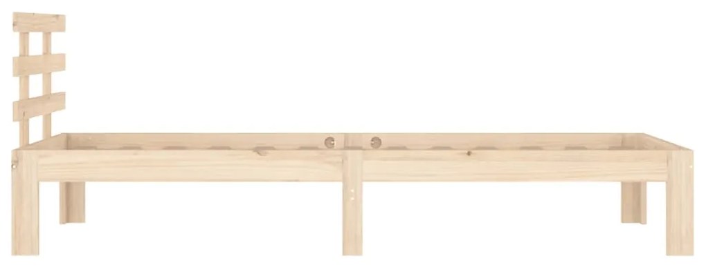 Cadru de pat, 100 x 200 cm, lemn masiv de stejar Maro, 100 x 200 cm