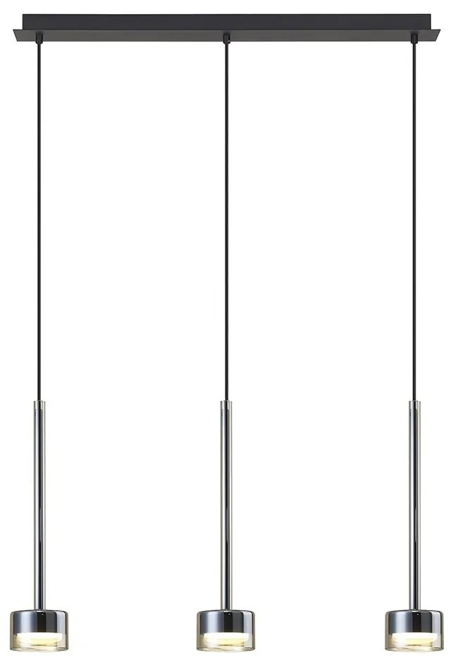 Lustra suspendata design modern TONIC 3L bronz