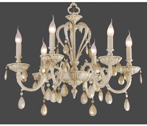 Lustra LUX fabricat manual 6 brate diametru 68cm Selena 2070/6 Bejorama