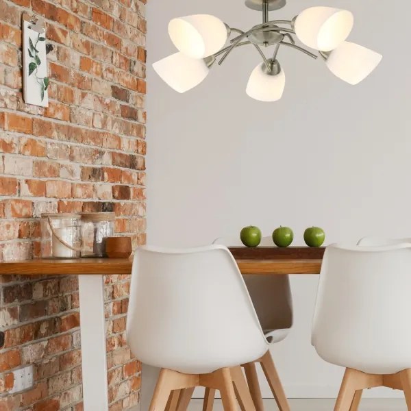 Lustră aplicată DONNA 5xE27/60W/230V patină