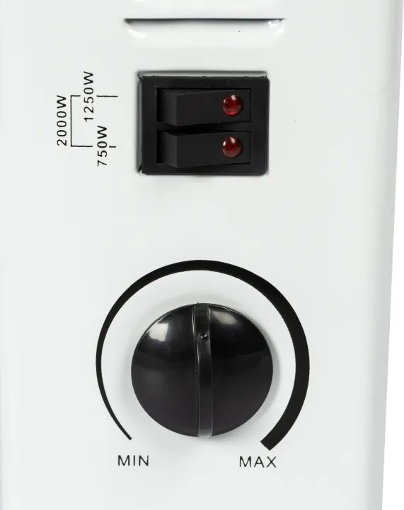 Convector,calorifer electric Detoolz, 2KW, 3 trepte de putere, cu termostat reglabil