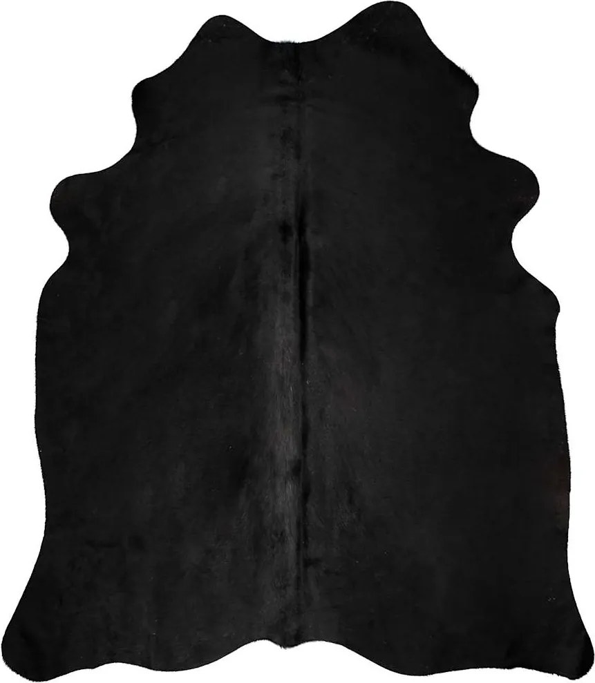 vidaXL Covor, negru, 180x220 cm, piele naturală de vacă