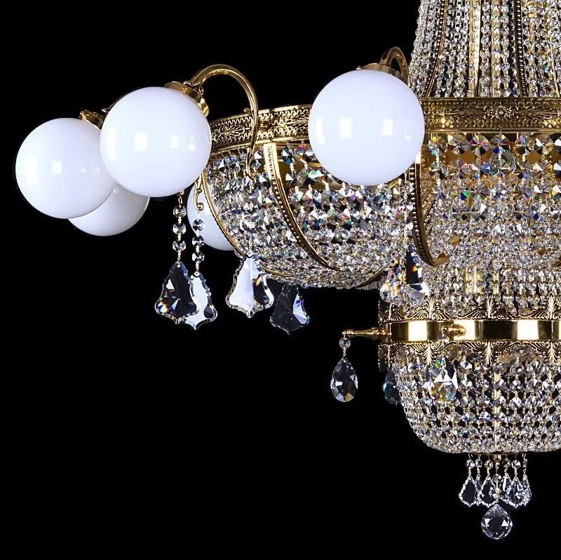 Candelabru dimensiuni mari XXL Cristal Bohemia Exclusive EURYDIKA