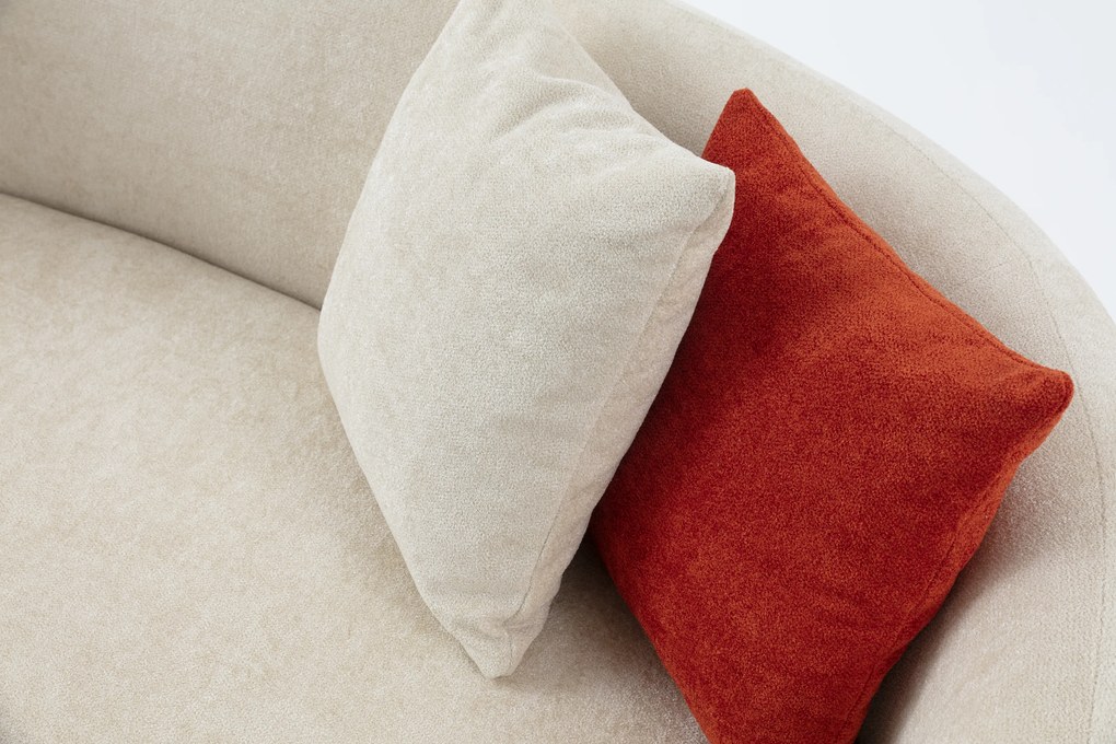 Set canapea cu fotoliu si taburet puf lotte