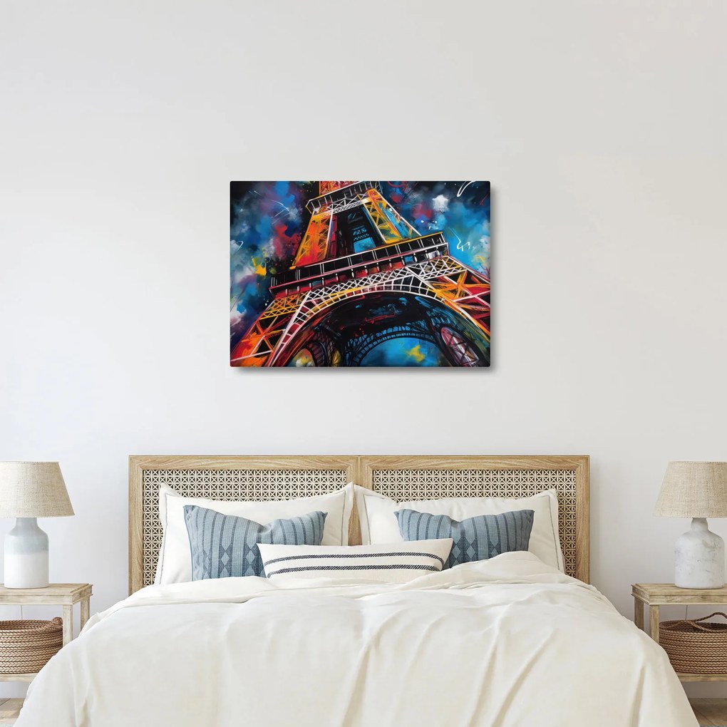 Tablou - Pictură a Turnului Eiffel II. (70x50 cm)