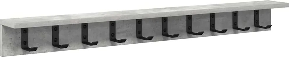 vidaXL Răcător de paltoane montat pe perete Pe perete Gri din beton
