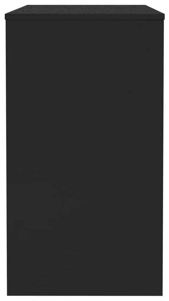 Birou, negru, 90 x 40 x 72 cm, pal