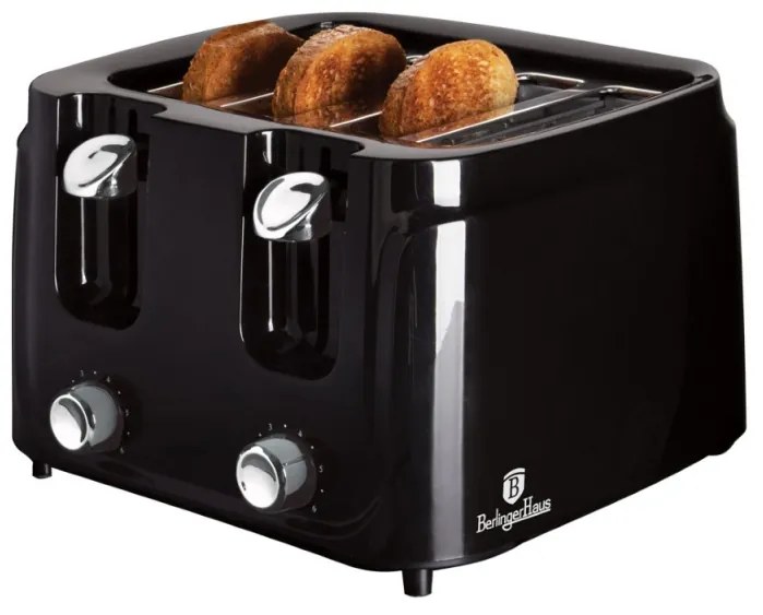 Prajitor paine 4 felii Black Vantage Collection Berlinger Haus BH 9241