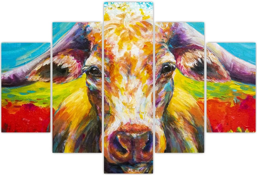 Tablou - Vacă pictată (150x105 cm)