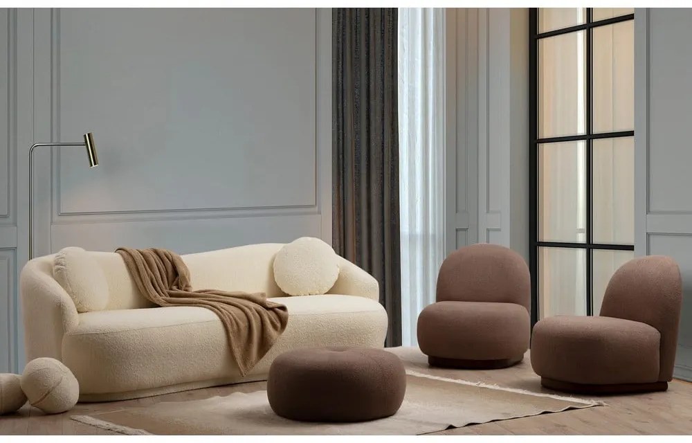 Canapea crem 225 cm Ancona – Artie