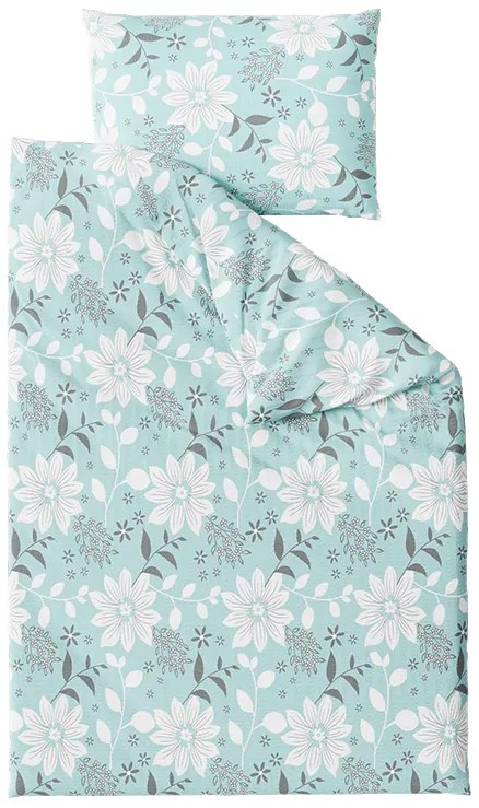 Lenjerie de pat creponata albastra GABRIELA Dimensiune lenjerie de pat: 70 x 90 cm | 140 x 200 cm