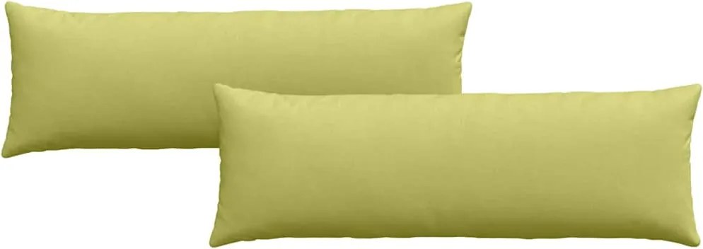 vidaXL Perne pentru canapea 2 pcs Verde deschis 120 x 40 cm țesătură