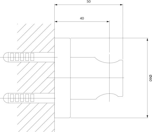 Omnires suport de dus   8873ABSB