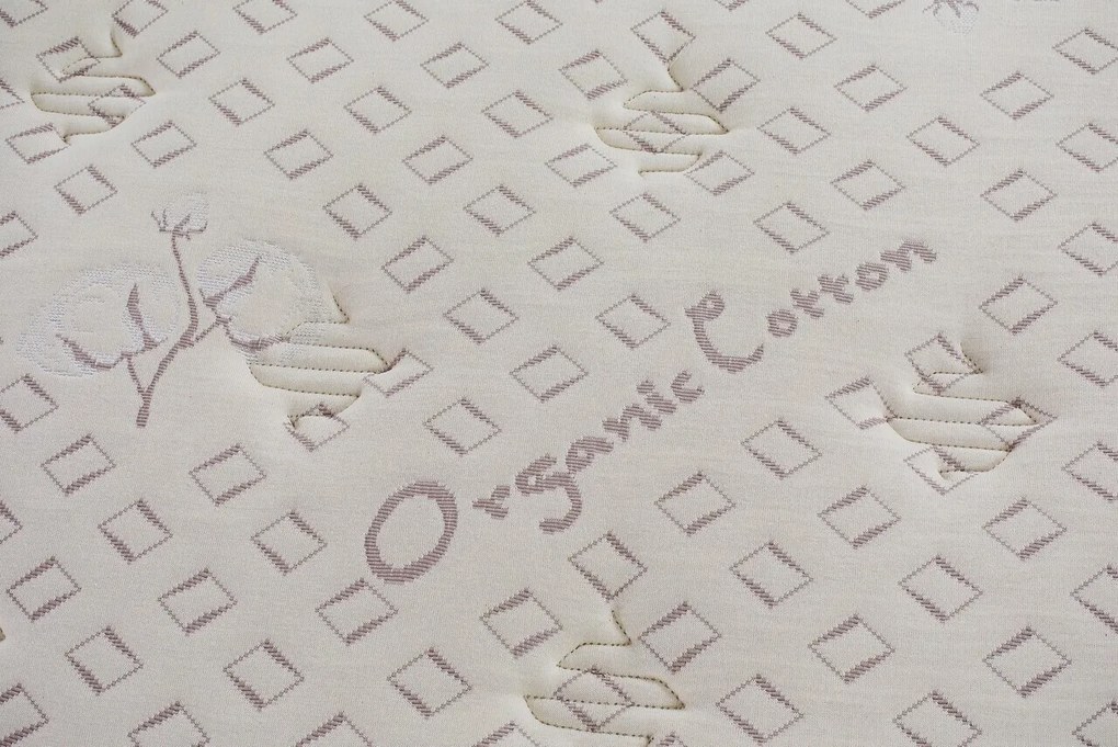 Saltea premium organic cotton pocket memory 7 zone de confort, 140x200 cm