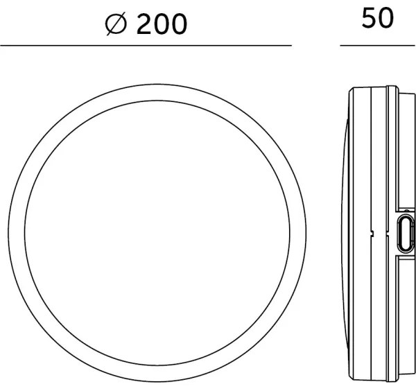 Plafonieră LED pentru baie NAIROS LED/12W/230V 3000/4000/6500K IP65 alb
