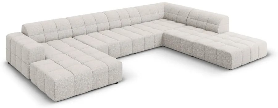 Colțar gri deschis (colț pe dreapta/în formă de "U") Chicago – Cosmopolitan Design