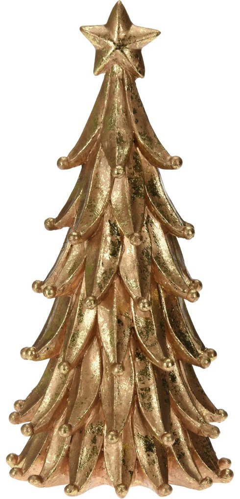 Brad decorativ auriu, 28 x 13 cm