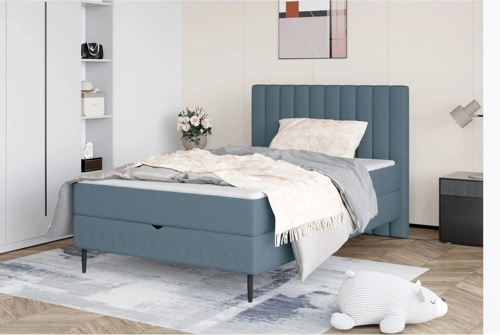 Pat NEPO 100x200, personalizabil materiale Gama Premium, cu spatiu dep