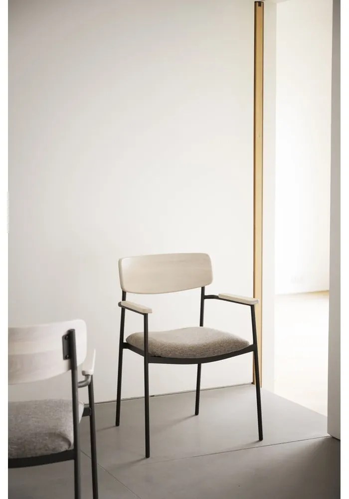 Scaune de dining bej/natural 2 buc. Maymont – Rowico