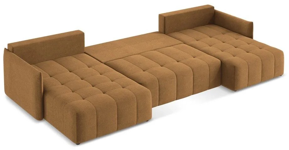 Colțar teracotă extensibil/cu spațiu de depozitare (în formă de "U") Moku – Makamii