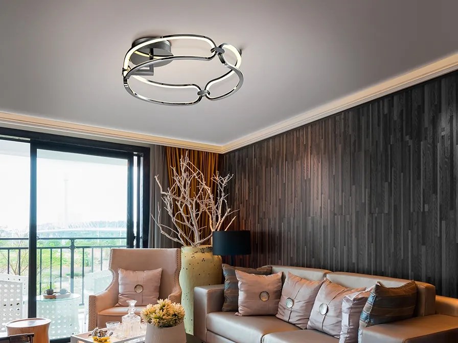 Lustra LED aplicata design ultra-modern 47cm Colette. crom