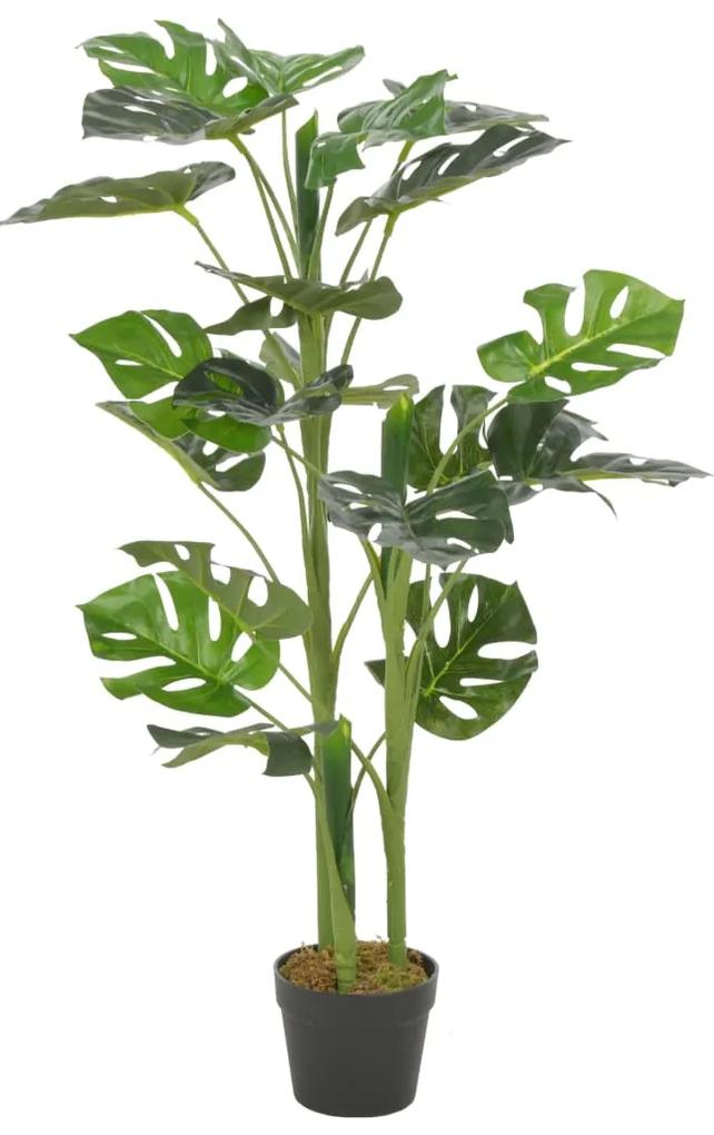 vidaXL Plantă artificială monstera cu ghiveci, verde, 100 cm