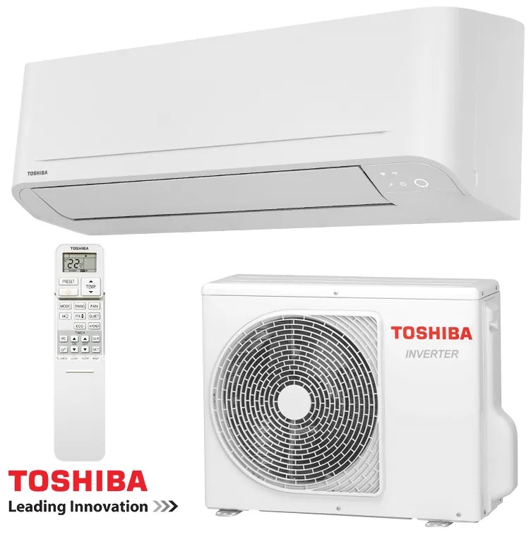 Aparat de aer conditionat inverter Toshiba Sumato RAS-B24B2KVG-E + RAS-24B2AVG-E, 24 000BTU, 43 m², A++/A+, R-32, Alb