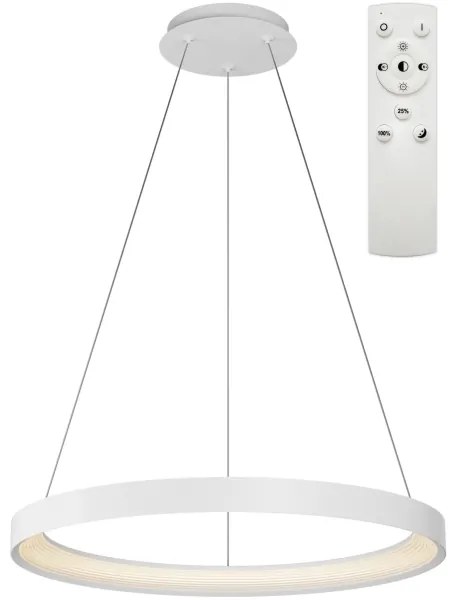 Lustră LED dimabilă pe cablu Top Light ORBIT LED/40W/230V 3000-6500K d. 50 cm alb + telecomandă