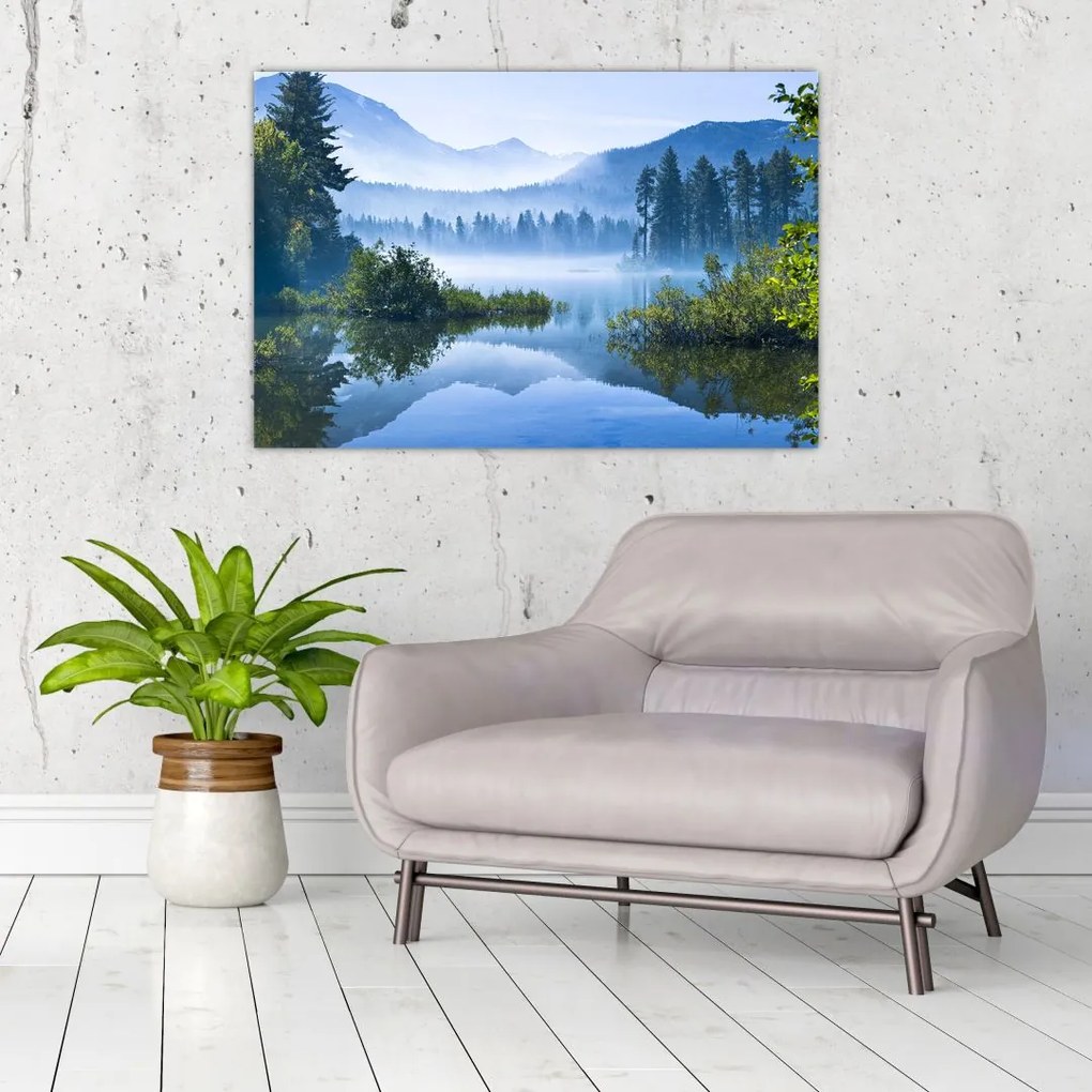 Tablou cu lac montan (90x60 cm)