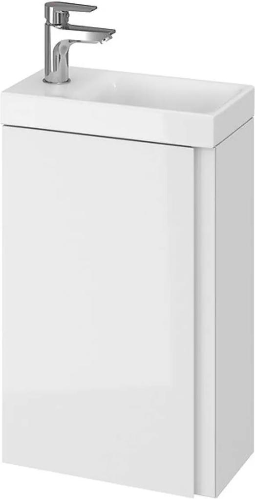 Mobilier baie Moduo 40, pentru lavoar, cu o usa, alb, neasamblat, 39x21.5x59 cm