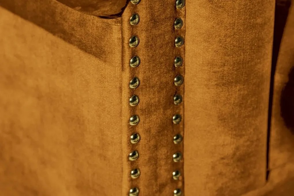 Canapea clasica stil englezesc Chesterfield 3 locuri, galben mustar