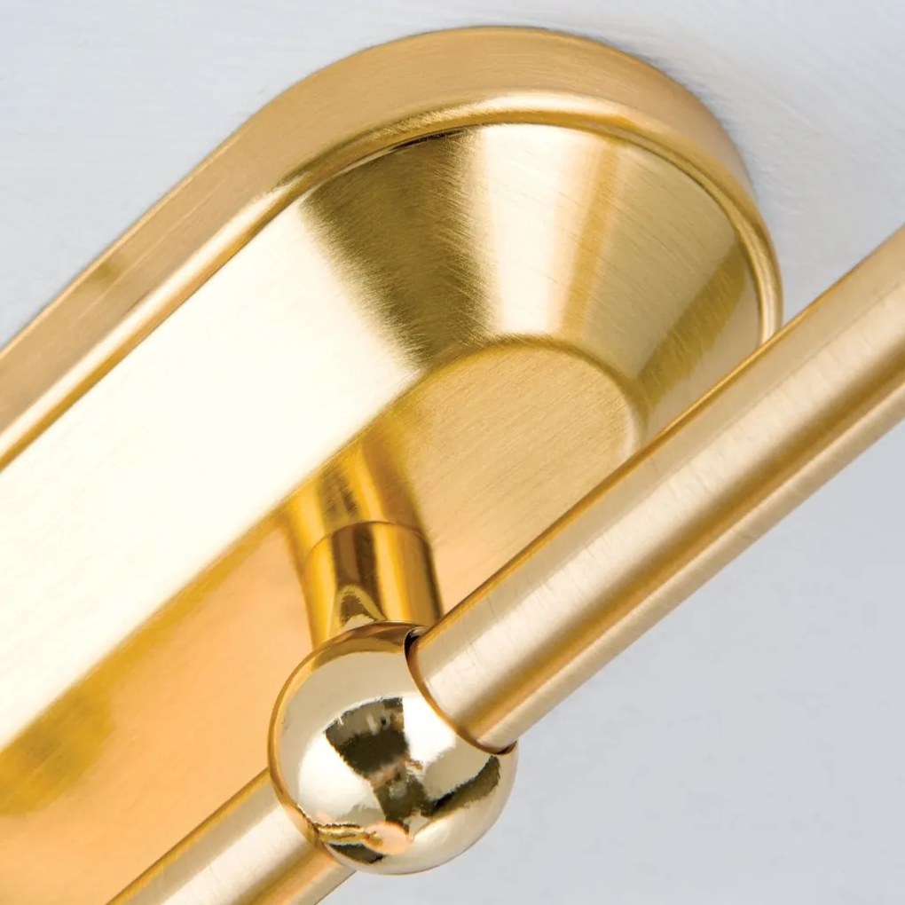 Lustra cu 3 spoturi design modern OPALDESIGN, auriu mat