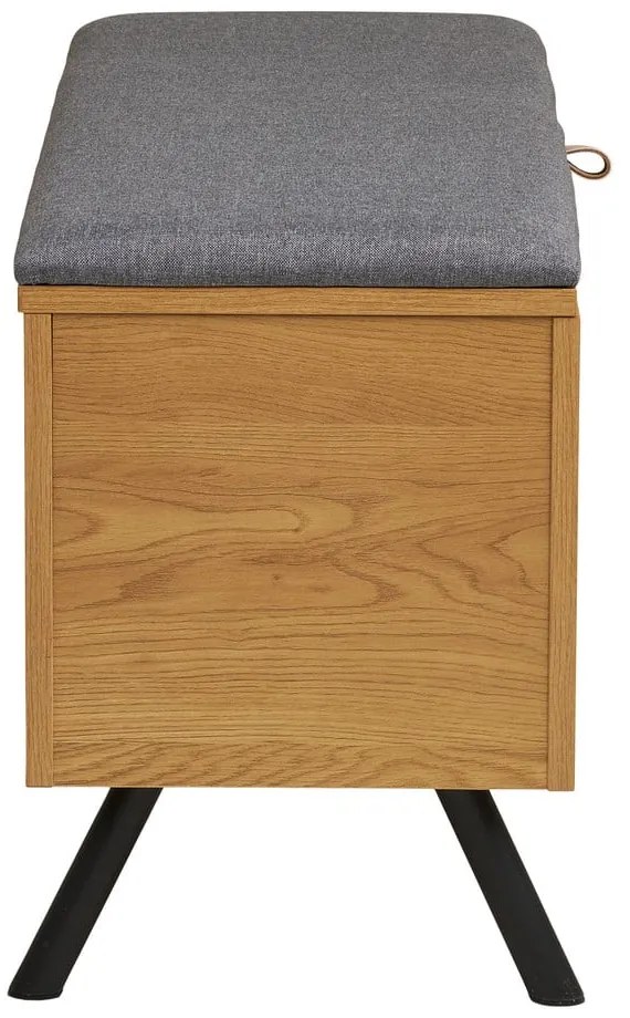 Cufăr în culoare naturală cu aspect de lemn de stejar 92x48x33 cm Barco – House Nordic