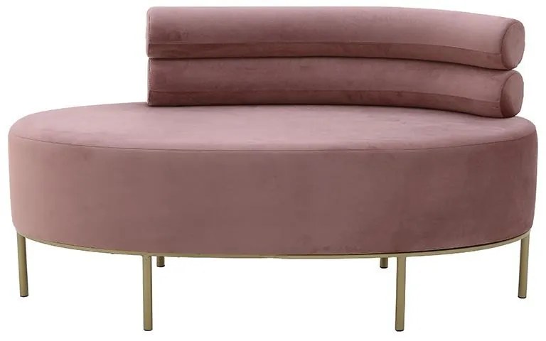 Canapea Pink Velvet 116 cm x 54 cm x 66 cm