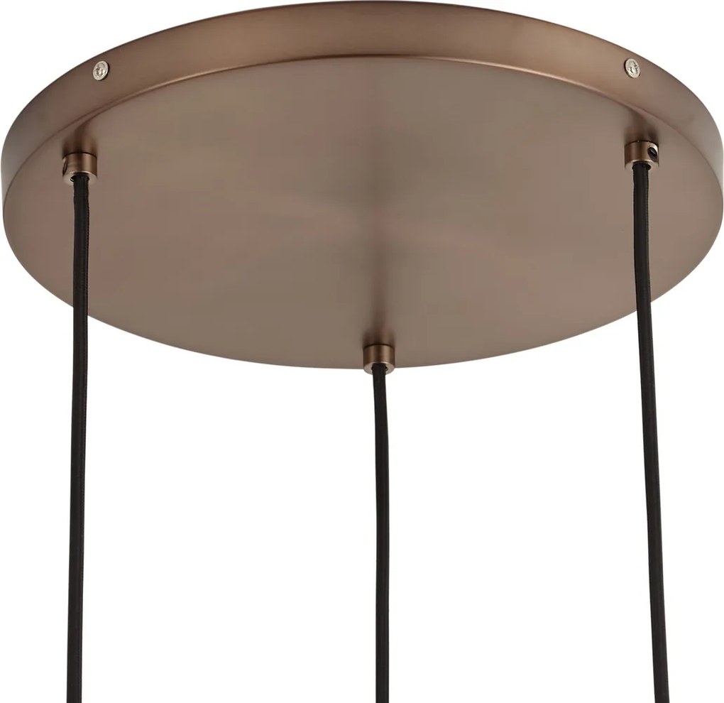 Lampă suspendată de design bronz închis 3 lumini - Ard