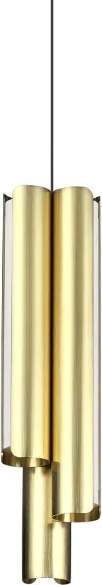 Lustra LED moderna DORICA SP3 D90 OTTONE