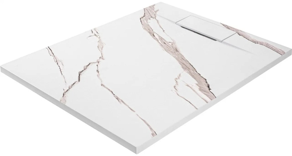 Cadita de dus Bazalt Carrara alba 80x100
