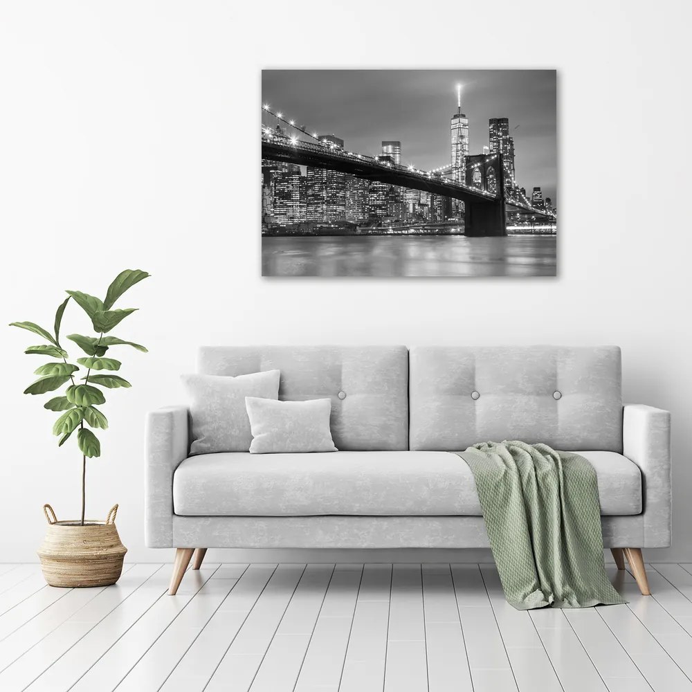 Print pe canvas New york, pe timp de noapte