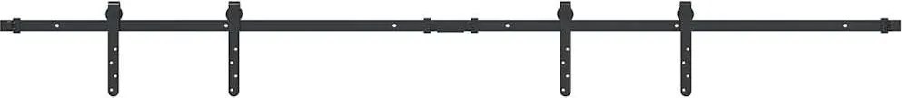 vidaXL Set uși glisante pentru dulap 200 cm oțel carbon