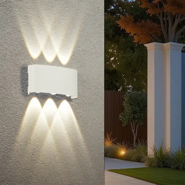 Brilagi - Aplică LED de exterior FLAREBOX, 6W, 230V, alb, IP65