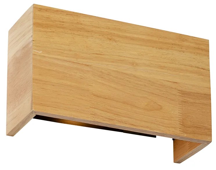 Aplică de perete rustică din lemn de stejar - Otan