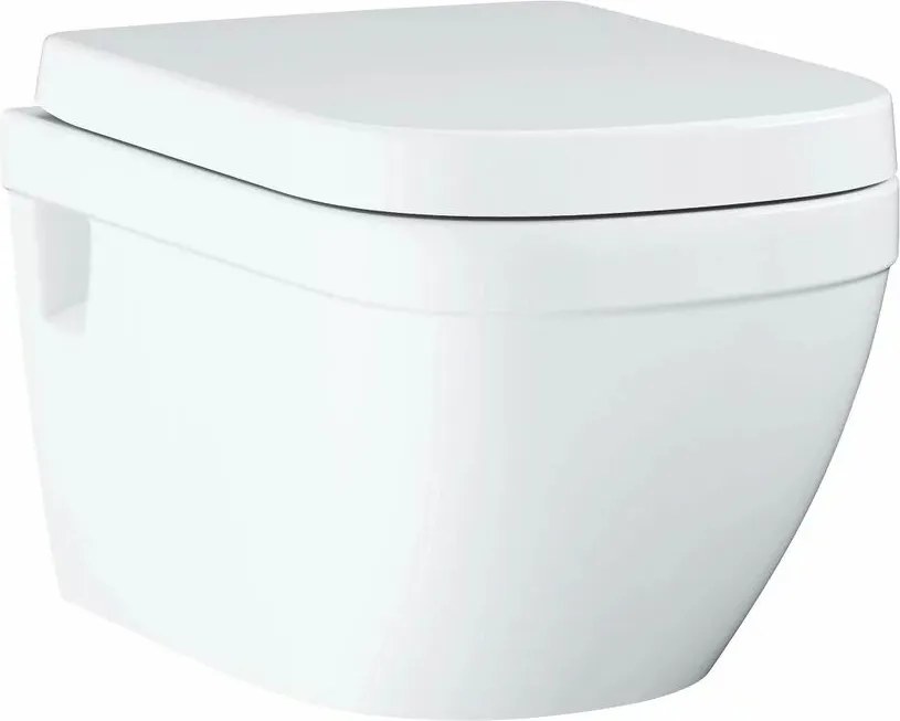 Set vas wc suspendat Grohe Euro Ceramic rimless si capac softclose prindere la vedere