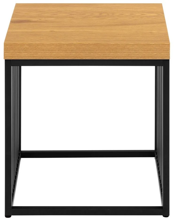 Măsuță auxiliară cu blat cu aspect de lemn de stejar 40x40 cm Strington – Actona