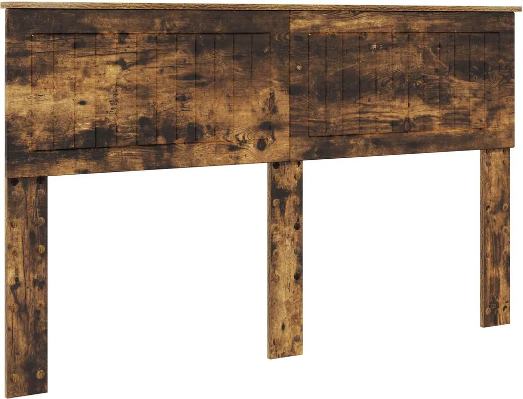 vidaXL Tăblie cap Stejar fumuriu 150 cm Lemn compozit