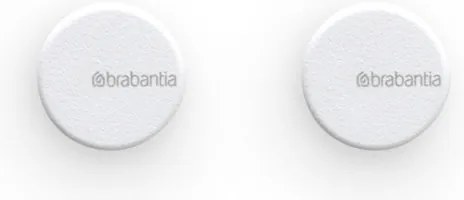 Set 2 agatatori prosoape Brabantia MindSet 1005681, Acoperire mineral, Kit de montare inclus, Pana la 2 kg, Alb