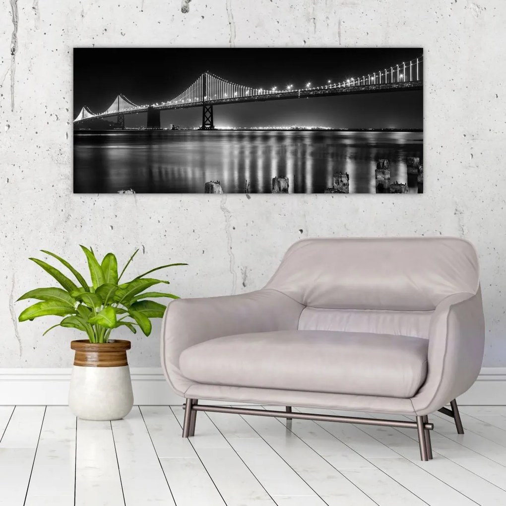 Tablou - pod albnegru (120x50 cm)